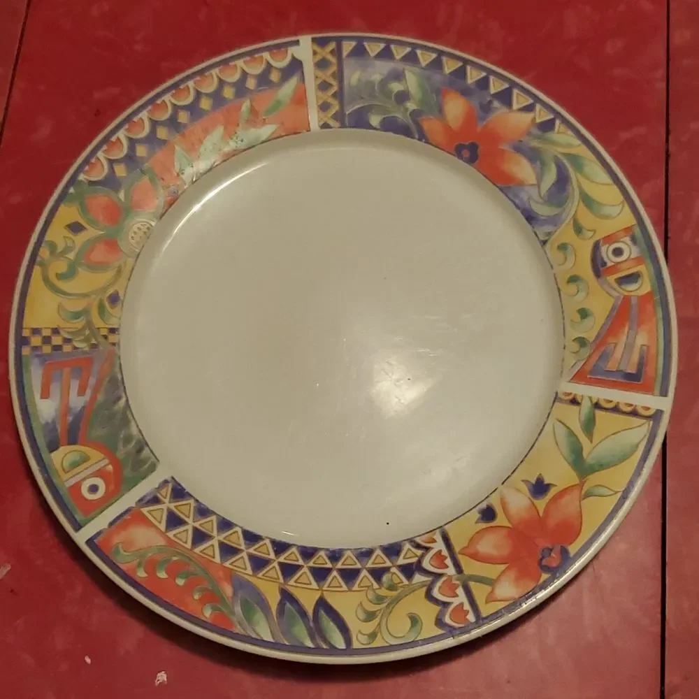 Lynns Stoneware Savanna Rim Dinner Plate 10 5/8